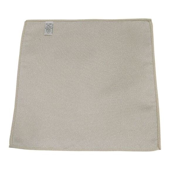 MEN'S LARR BRIO STARLIGHT LAME SPARKLY METALLIC JACQUARD FABRIC POCKET SQUARE. - Picture 3 of 5